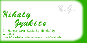 mihaly gyukits business card